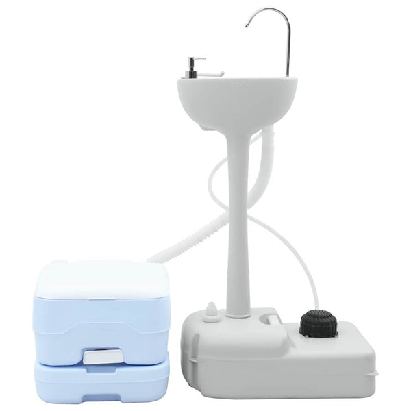 Camping Toiletten Set mit Handwaschbecken