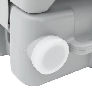Campingtoilette Grau, 41,5 x 36,5 x 42 cm