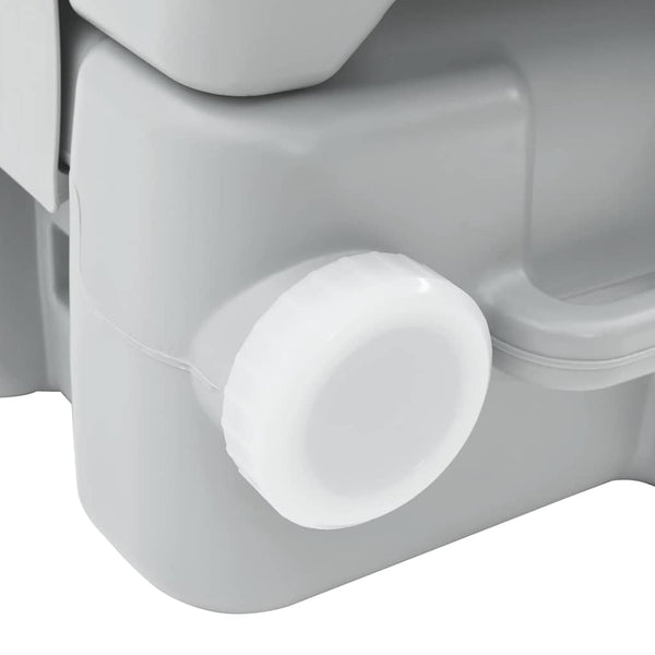 Campingtoilette Grau, 41,5 x 36,5 x 42 cm