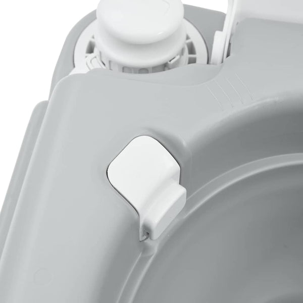 Campingtoilette Grau, 41,5 x 36,5 x 42 cm