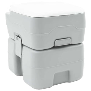 Campingtoilette Grau, 41,5 x 36,5 x 42 cm