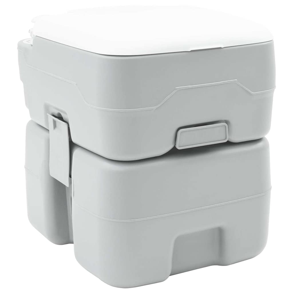 Campingtoilette Grau, 41,5 x 36,5 x 42 cm