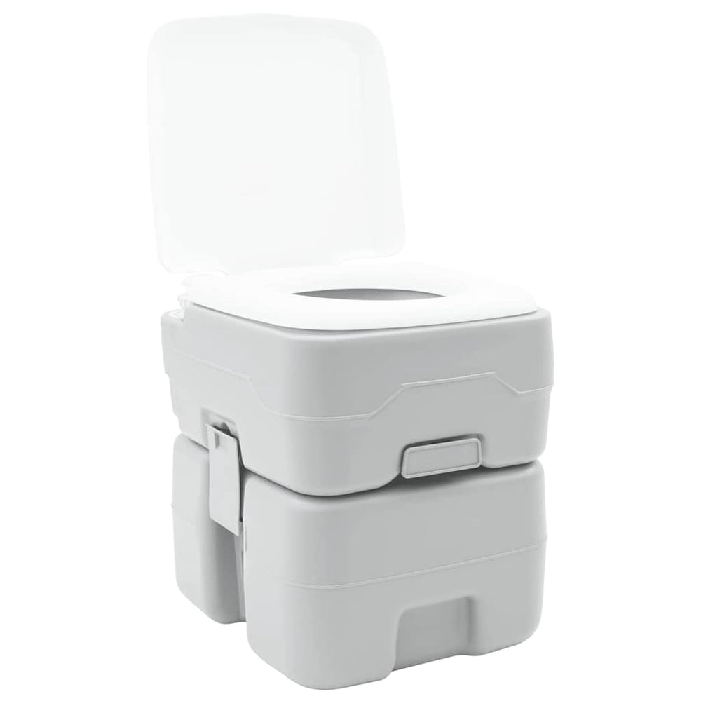 Campingtoilette Grau, 41,5 x 36,5 x 42 cm
