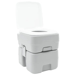 Campingtoilette Grau, 41,5 x 36,5 x 42 cm