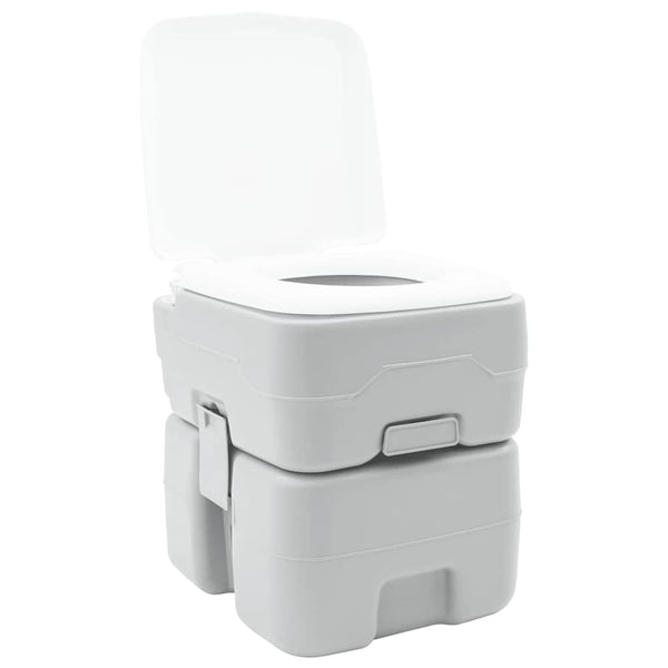 Campingtoilette Grau, 41,5 x 36,5 x 42 cm