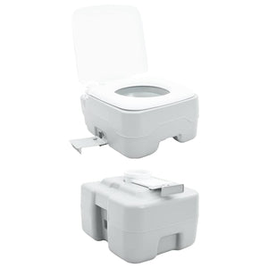 Campingtoilette Grau, 41,5 x 36,5 x 42 cm