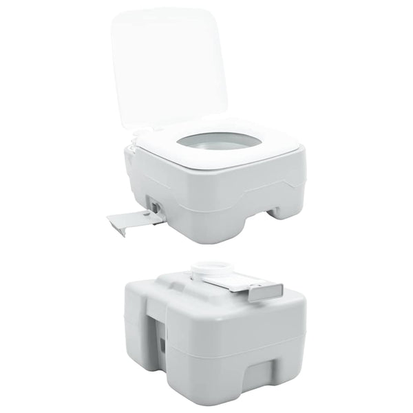 Campingtoilette Grau, 41,5 x 36,5 x 42 cm