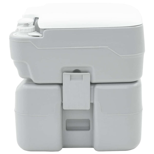 Campingtoilette Grau, 41,5 x 36,5 x 42 cm