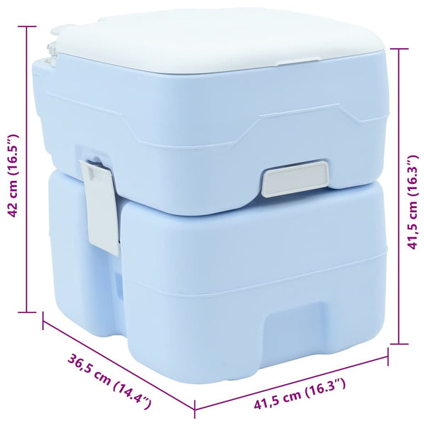 Campingtoilette Blau 41,5x36,5x42cm