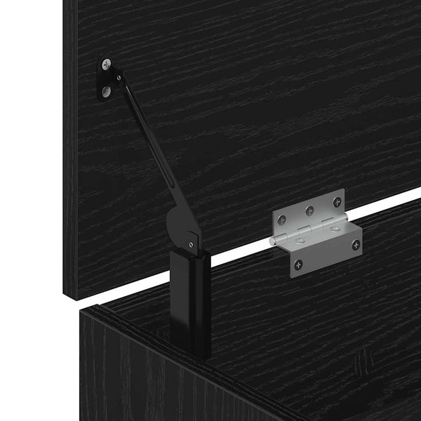 Schuhbank Schwarz Eichenoptik 102 cm