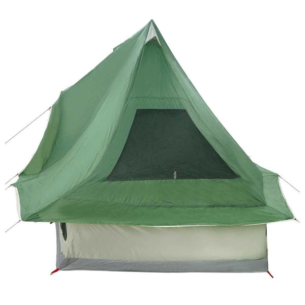Tipi Zelt Grün mit Dach & Stauraum