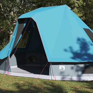 Blaues Tipi Zelt mit Dach