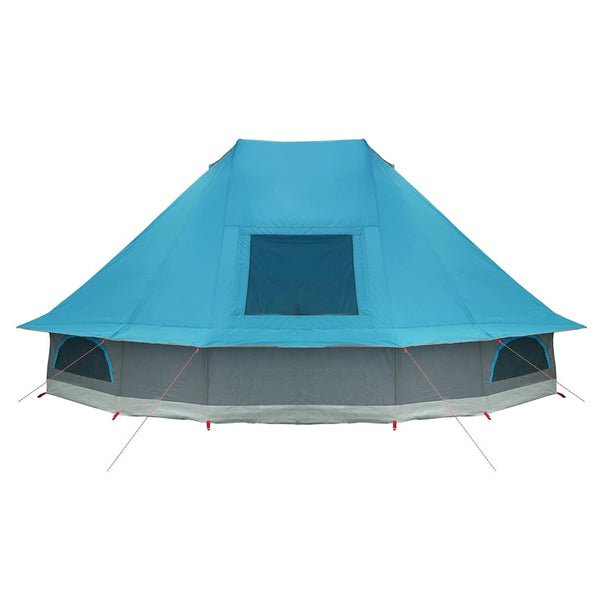 Blaues Tipi Zelt mit Dach