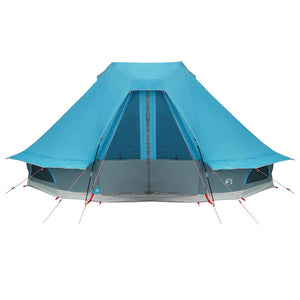Blaues Tipi Zelt mit Dach