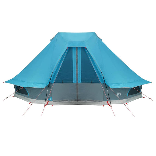Blaues Tipi Zelt mit Dach
