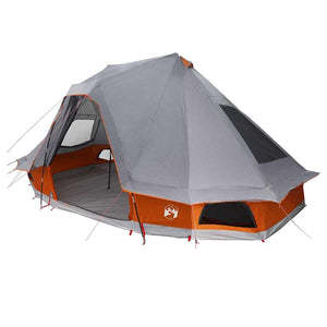 Tipi Zelt mit Dach Grau/Orange 466cm