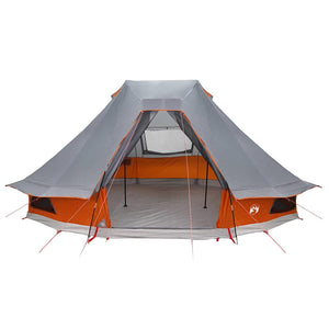 Tipi Zelt mit Dach Grau/Orange 466cm