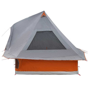Tipi Zelt mit Dach Grau/Orange 466cm