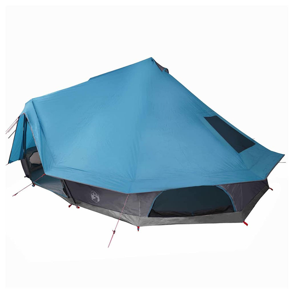 vidaXL Tente tipi avec toit et espace de rangement Bleu 680 x 430 x 270 cm Taffetas