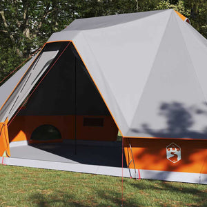 Tipi Zelt mit Dach Grau/Orange 680x430x270cm