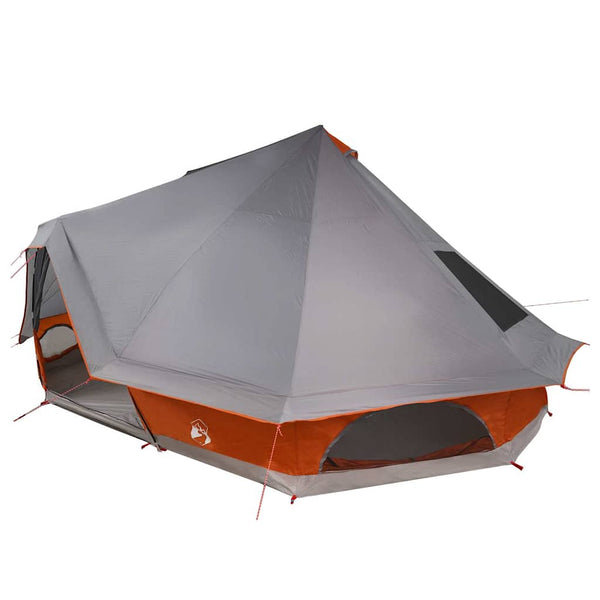 Tipi Zelt mit Dach Grau/Orange 680x430x270cm