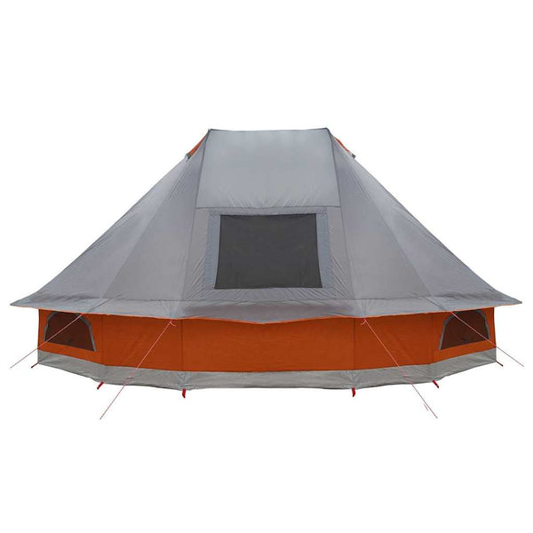 Tipi Zelt mit Dach Grau/Orange 680x430x270cm