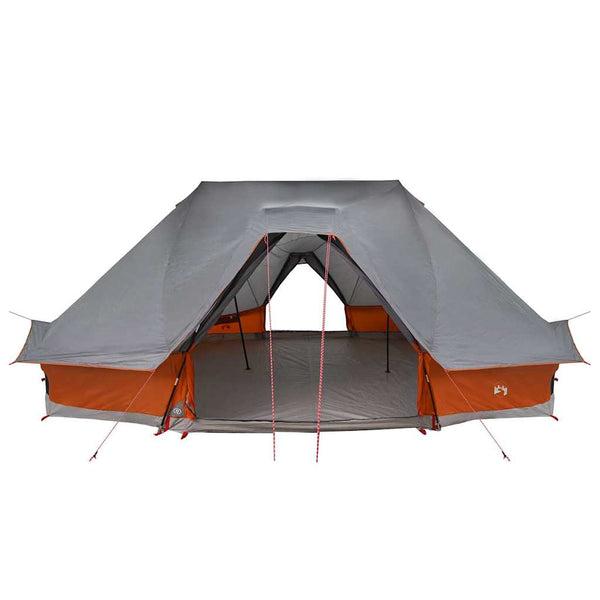 Tipi Zelt mit Dach Grau/Orange 680x430x270cm