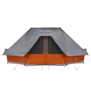 Tipi Zelt mit Dach Grau/Orange 680x430x270cm