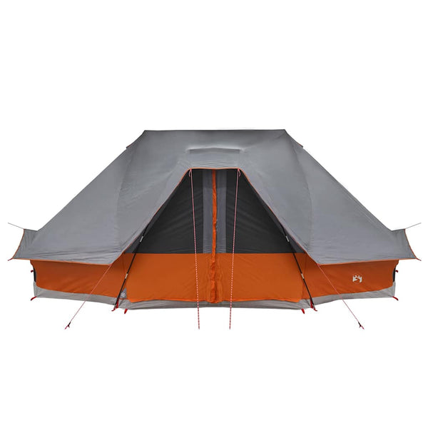 Tipi Zelt mit Dach Grau/Orange 680x430x270cm