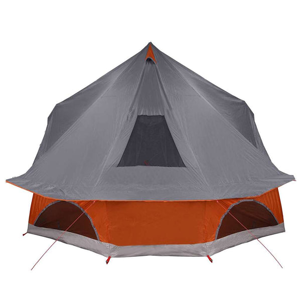 Tipi Zelt mit Dach Grau/Orange 680x430x270cm
