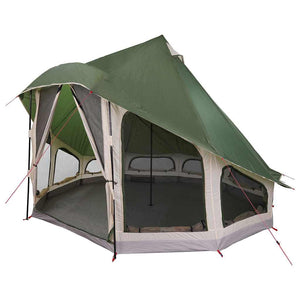 Tipi Zelt mit Dach, Grün, 404x370x270cm
