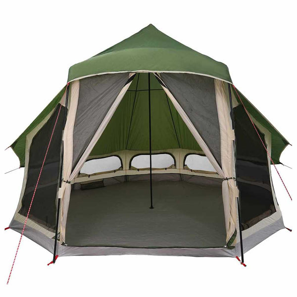 Tipi Zelt mit Dach, Grün, 404x370x270cm