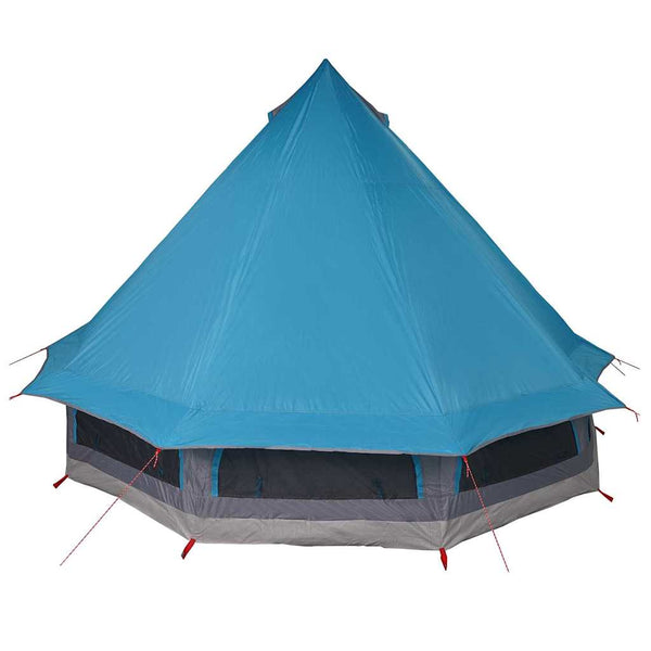 Blaues Tipi Zelt mit Dach
