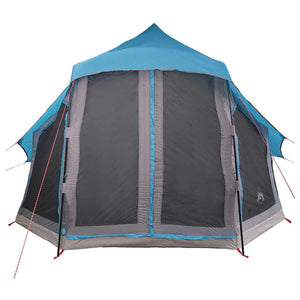 Blaues Tipi Zelt mit Dach
