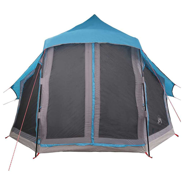 Blaues Tipi Zelt mit Dach