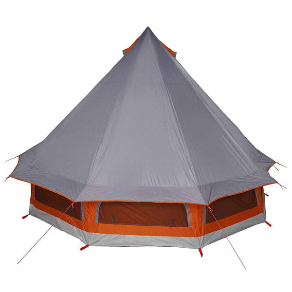 Tipi Zelt mit Dach, Grau & Orange