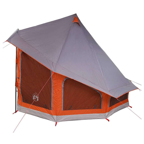 Tipi Zelt mit Dach, Grau & Orange