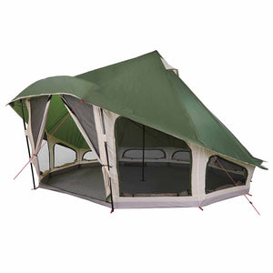 Tipi Zelt mit Dach Grün
