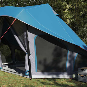 Blaues Tipi Zelt mit Dach
