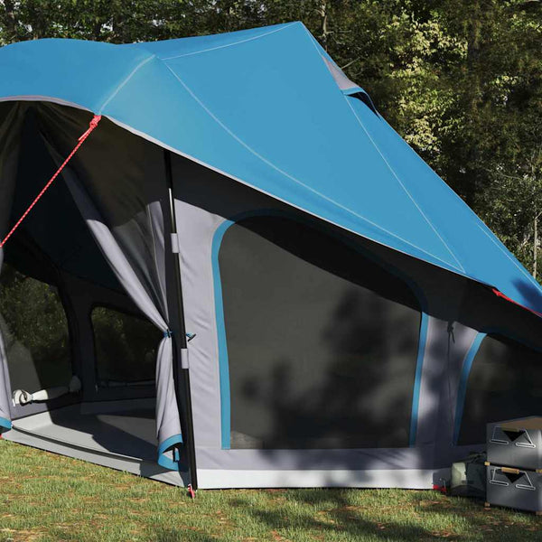Blaues Tipi Zelt mit Dach
