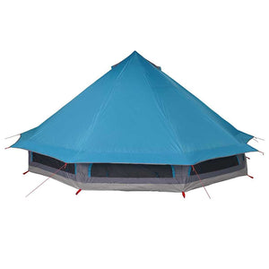 Blaues Tipi Zelt mit Dach