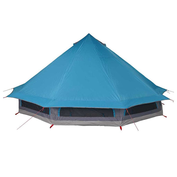 Blaues Tipi Zelt mit Dach