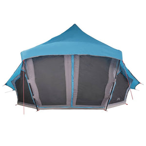 Blaues Tipi Zelt mit Dach