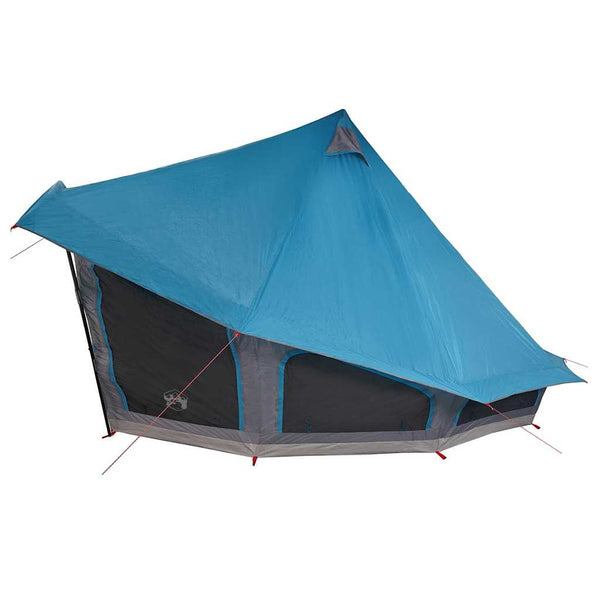 Blaues Tipi Zelt mit Dach