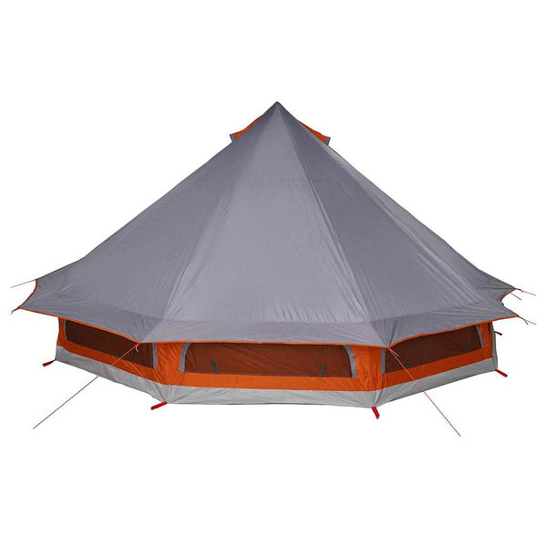 Tipi Zelt mit Dach Grau/Orange