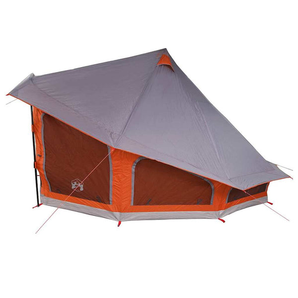 Tipi Zelt mit Dach Grau/Orange