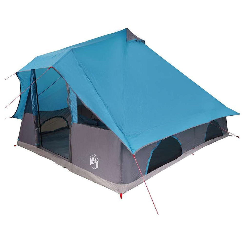 Blaues Tipi-Zelt mit Dach
