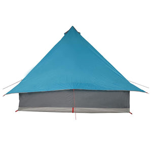 Blaues Tipi-Zelt mit Dach