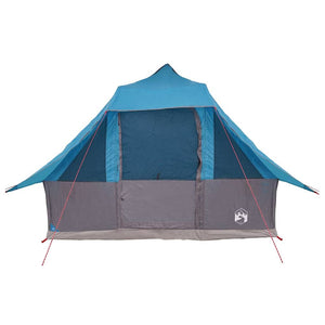 Blaues Tipi-Zelt mit Dach