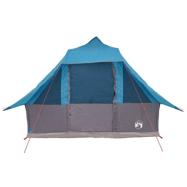 Blaues Tipi-Zelt mit Dach